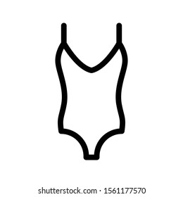 swimming suit vector thin line icon 