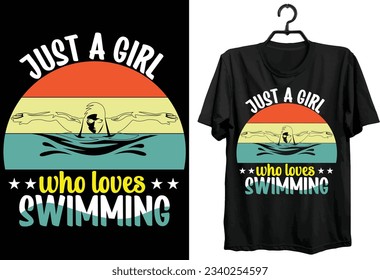 Swimming Svg T-shirt Design. Funny Gift Swimming T-shirt Design For Swimming  Lovers. Typography, Custom, Vector t-shirt design. World All Swimming Players T-shirt Design.