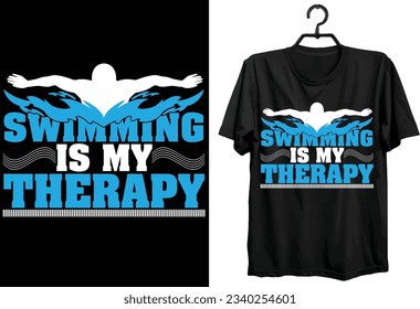 Swimming Svg T-shirt Design. Funny Gift Swimming T-shirt Design For Swimming  Lovers. Typography, Custom, Vector t-shirt design. World All Swimming Players T-shirt Design.