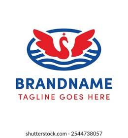 Logotipo Swimming Swan, simbolizando elegância, serenidade e movimento fluido