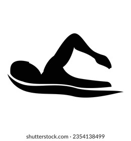 símbolo de natación vector 1o eps
