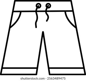 Swimming trunks icon. Dress signs and symbols.