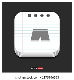 Swimming Trunks Icon - Free vector icon