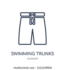 Swimming Trunks Icon Swimming Trunks Linear Stock Vector (Royalty Free ...