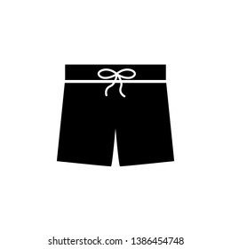 Swimming trunks icon, logo isolated on white
