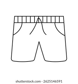 Icono de troncos de natación con fondo blanco Vector Ilustración de stock