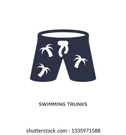 swimming trunks isolated icon. Simple element illustration from summer concept. swimming trunks editable logo symbol design on white background. Can be use for web and mobile.