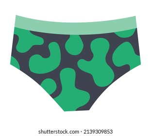 Swimming trunks. Men underwear. Underpants model, beautiful clothing for beach and everyday life, isolated on white background. Summer holiday pool apparel, sea, vacation