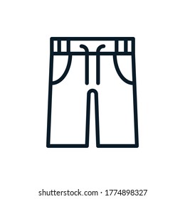 Iconos del contorno de los troncos de natación. Ilustración vectorial. Trazo editable. Icono aislado adecuado para web, infografías, interfaz y aplicaciones.