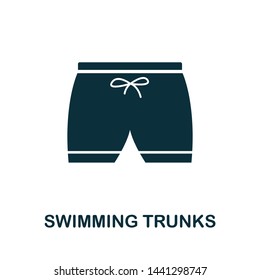 Swimming Trunks vector icon illustration. Creative sign from icons collection. Filled flat Swimming Trunks icon for computer and mobile. Symbol, logo vector graphics.