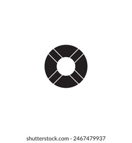 swimming tube icon vector ilustration logo design