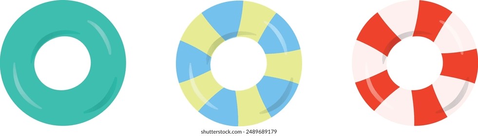 swimming tube illustration,a monochromatic circular tube,a striped circular tube