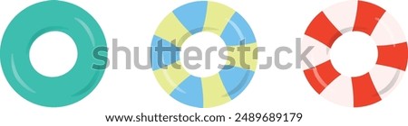 swimming tube illustration,a monochromatic circular tube,a striped circular tube