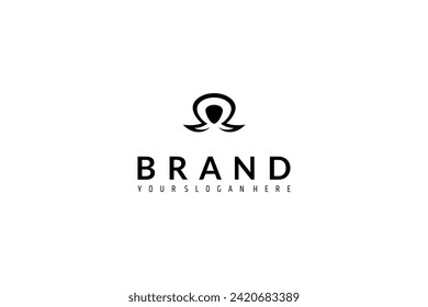 swimming turtle animal flat logo design