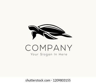 swimming turtle logo design inspiration