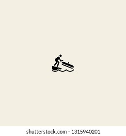 swimming vector icon