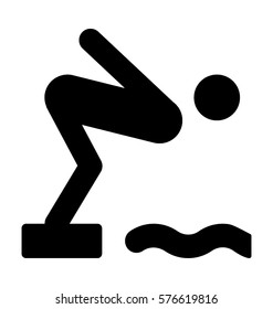 Swimming Vector Icon