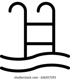 Swimming Vector Icon