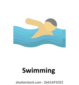 Swimming Vector Icon which can easily modify or edit

