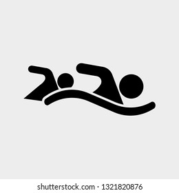 swimming vector icons