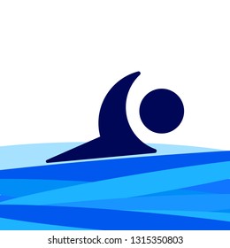 swimming vector illustration