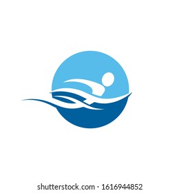 swimming Vector illustration Icon design Template