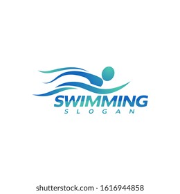 swimming Vector illustration Icon design Template