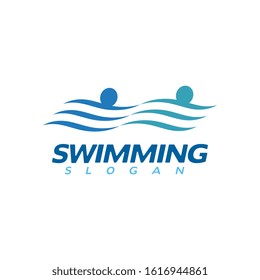 swimming Vector illustration Icon design Template