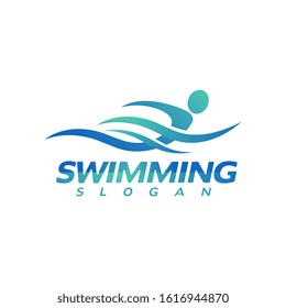 swimming Vector illustration Icon design Template