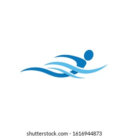 swimming Vector illustration Icon design Template