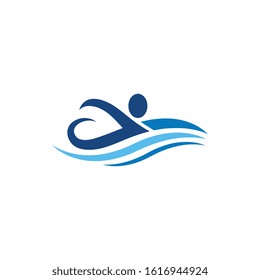 swimming Vector illustration Icon design Template