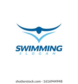 swimming Vector illustration Icon design Template