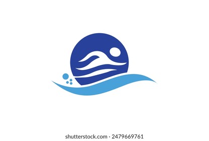 swimming Vector illustration Icon design Template