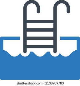 swimming vector illustration isolated on a transparent background. glyph vector icons for concept or web graphics.