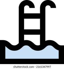 swimming Vector illustration on a transparent background.Premium quality symmbols.Stroke vector icons for concept and graphic design.