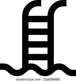 swimming Vector illustration on a transparent background. Premium quality symmbols. Glyphs vector icons for concept and graphic design. 

