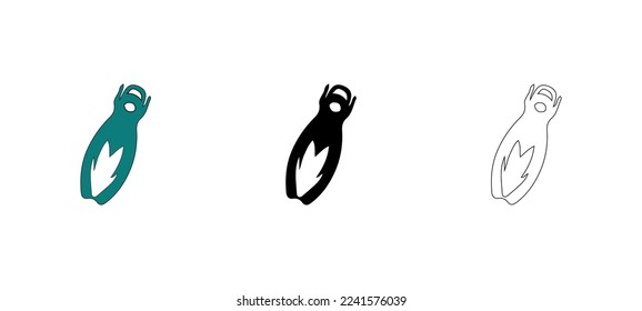 for swimming vector type icon