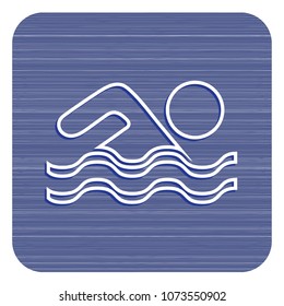 Swimming water sport icon. Vector illustration

