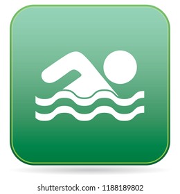 Swimming water sport icon. Vector illustration

