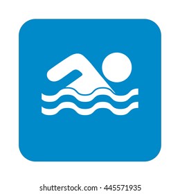 Swimming water sport icon. Vector illustration

