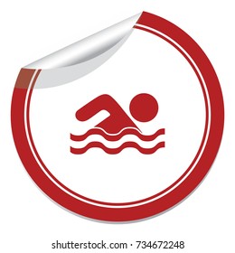 Swimming water sport icon. Vector illustration