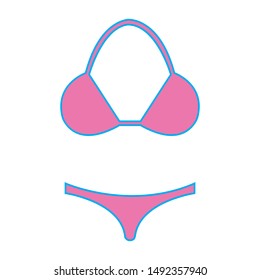 swimming wear icon design vector icon