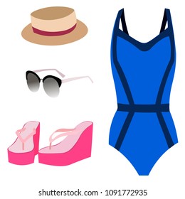 Swimsuit beach set for summer