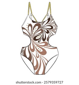 swimsuit design. pattern design. summer fashion and more