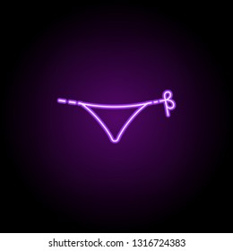 swimsuit dusk style icon. Elements of Summer holiday & Travel in neon style icons. Simple icon for websites, web design, mobile app, info graphics
