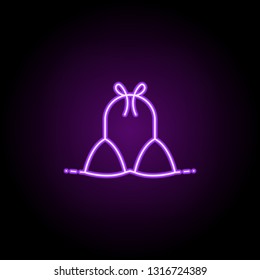 swimsuit dusk style icon. Elements of Summer holiday & Travel in neon style icons. Simple icon for websites, web design, mobile app, info graphics