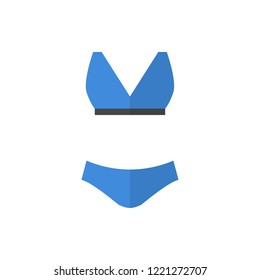 swimsuit flat vector icon