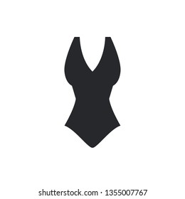 swimsuit flat vector icon
