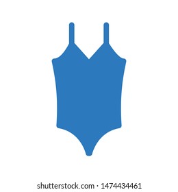 swimsuit glyph colour vector icon