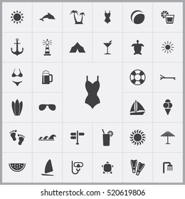 swimsuit icon. beach icons universal set for web and mobile